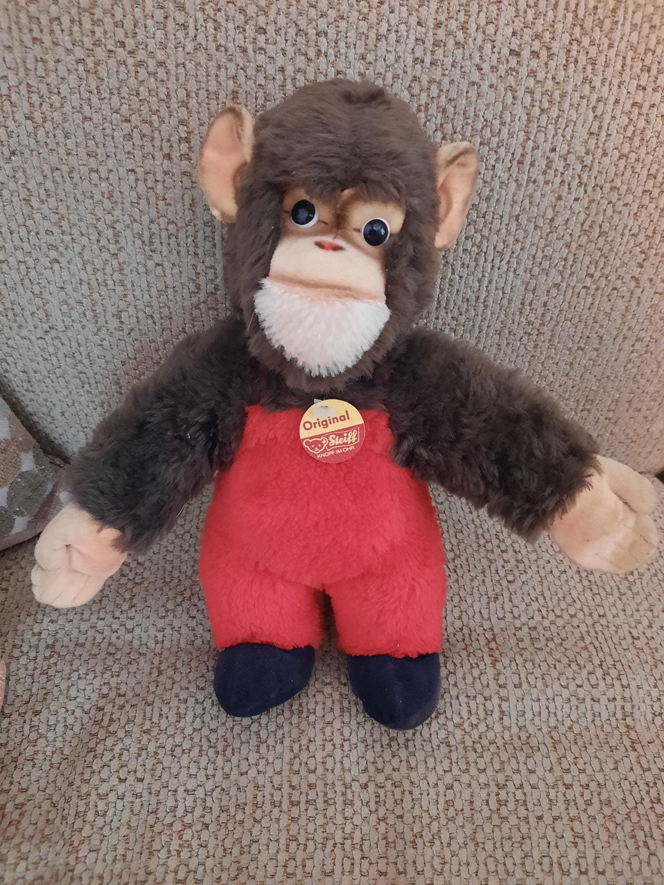 1980s Steiff Monkey - Etsy