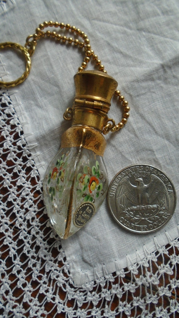 Victorian Chatelaine 3 Sided Scent Bottle With Ha… - image 8