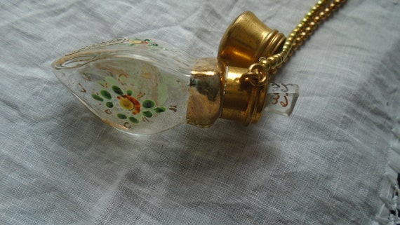 Victorian Chatelaine 3 Sided Scent Bottle With Ha… - image 6