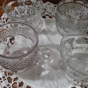Vintage Punch/ Eggnog Cups  Various Patterns