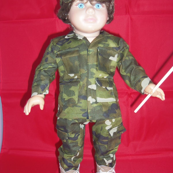 American Girl 18 inch doll Solider Uniform with Boots