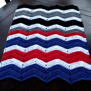Handmade Crochet Cherry Red Black and White Baby Blanket Etsy