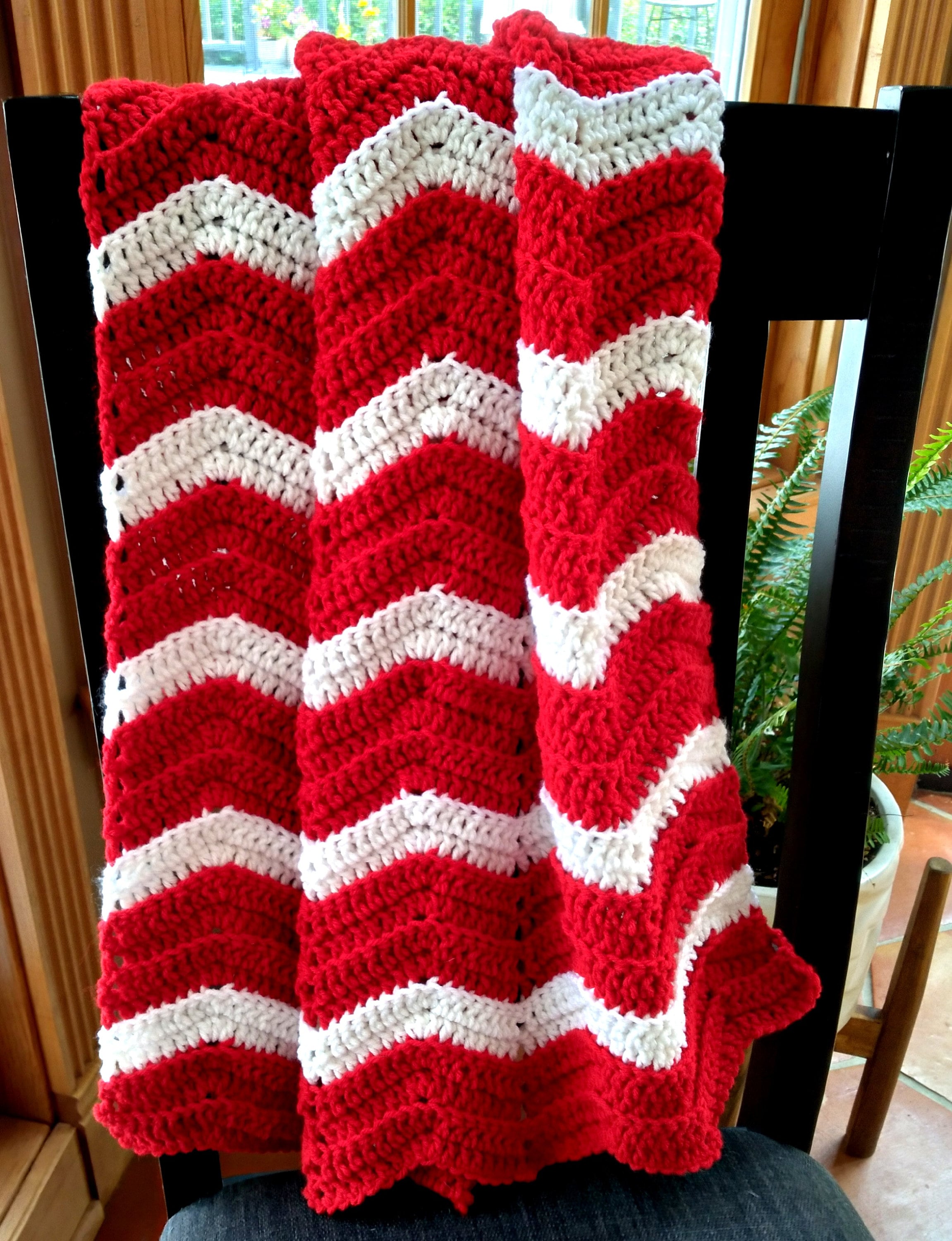 Red and white baby cheap blanket