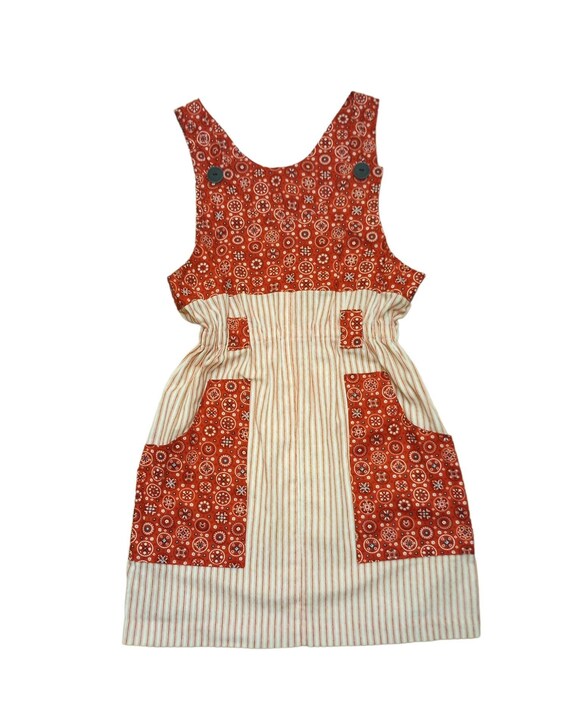 Vintage Bandana Striped Mini Summer Dress Rockabil