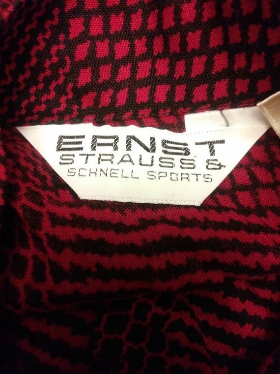 1980s Ernst Strauss & Schnell Sports Red and Blac… - image 5