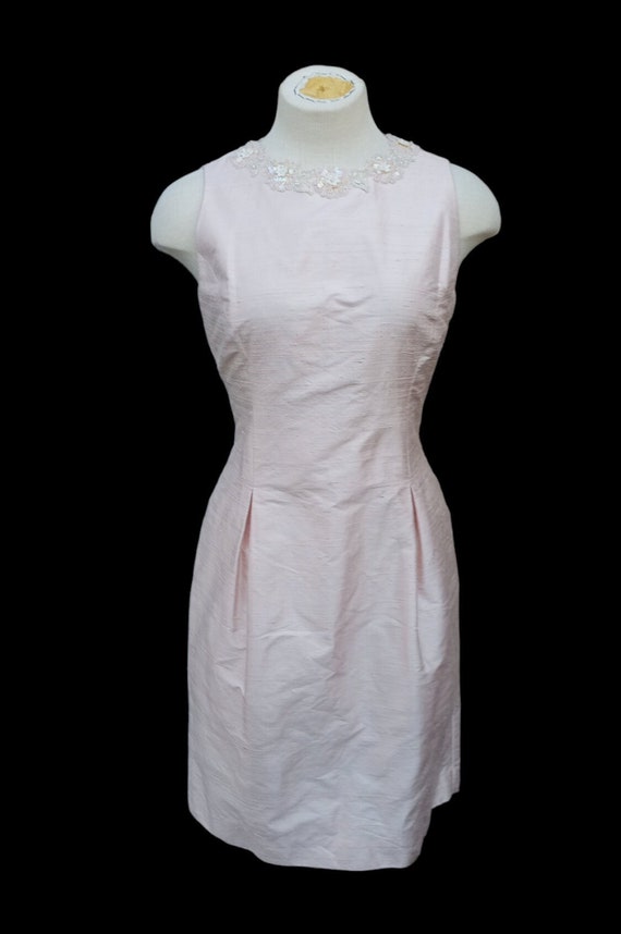 Vintage Light Pink Beaded Sequin Dress
