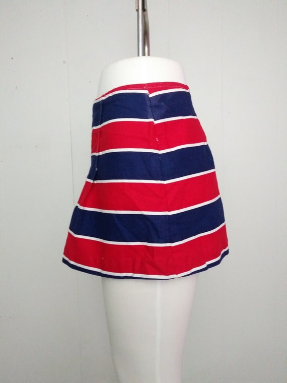Incredible 1950s Striped High Waist Short Shorts … - image 5