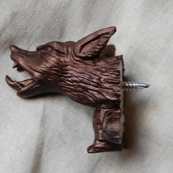 Resin Werewolf Knobs or Jewelry/key  hooks