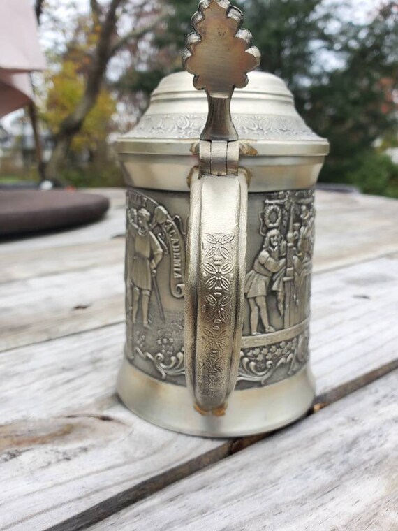 バイエルンミュンヘン 93/95 Made in UK Collectible Pewter Grenningloh 95% Lidded Beer Stein. Made