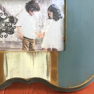 5x7 hand painted distressed frame