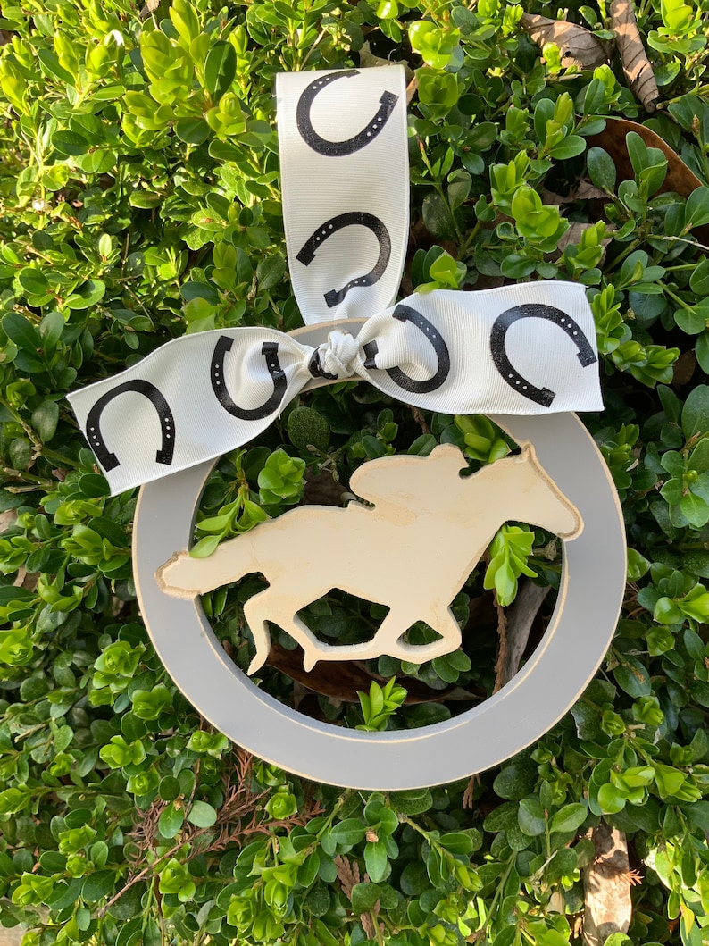Horse Ornament Jockey Ornamentderby Gift Kentucky Derby Etsy