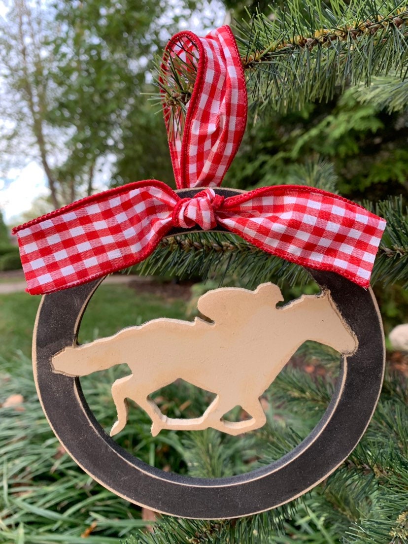 Horse ornament jockey ornamentDerby gift kentucky derby Etsy