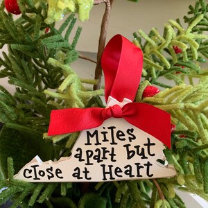 Virginia Ornament, Virginia Christmas Ornament, Miles Apart but Close at Heart Ornament, personalized Virginia ornament