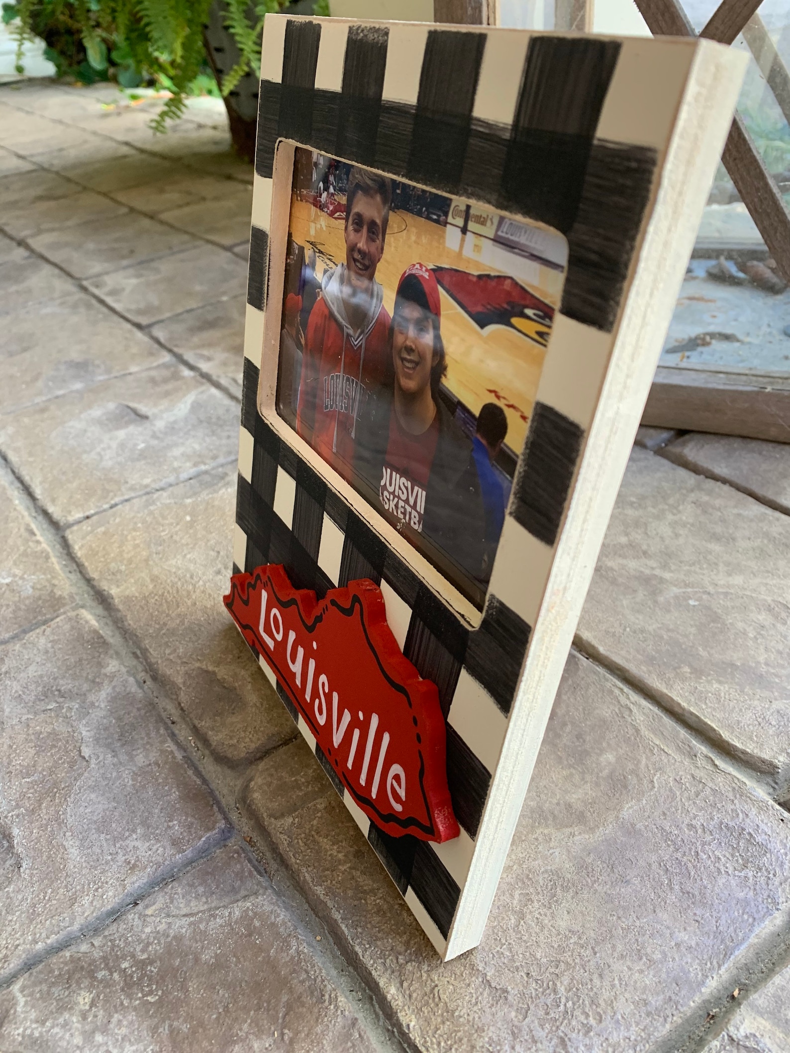 Louisville frame College frame black buffalo check frame Etsy