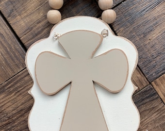 Cross ornament, personalized ornament, baptism ornament