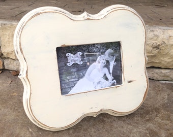 Hand made distressed 5x7 frame