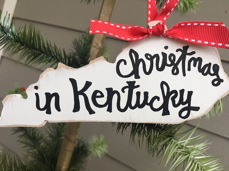 Kentucky Christmas Ornament Etsy