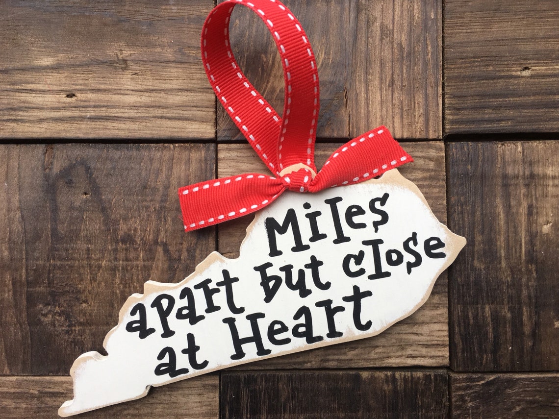 Kentucky Ornament Kentucky Christmas Ornament Miles Apart Etsy