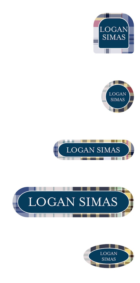 New 120 WATERPROOF name labels VALUE PACK