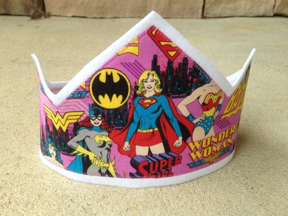 Super Girl and Wonder Woman Tie Men/'s Handmade BatGirl
