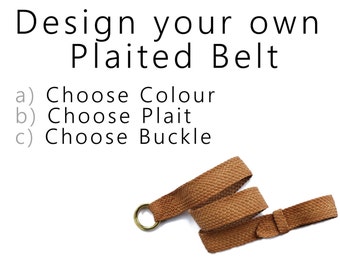 Design your own Plaited Leather Belt