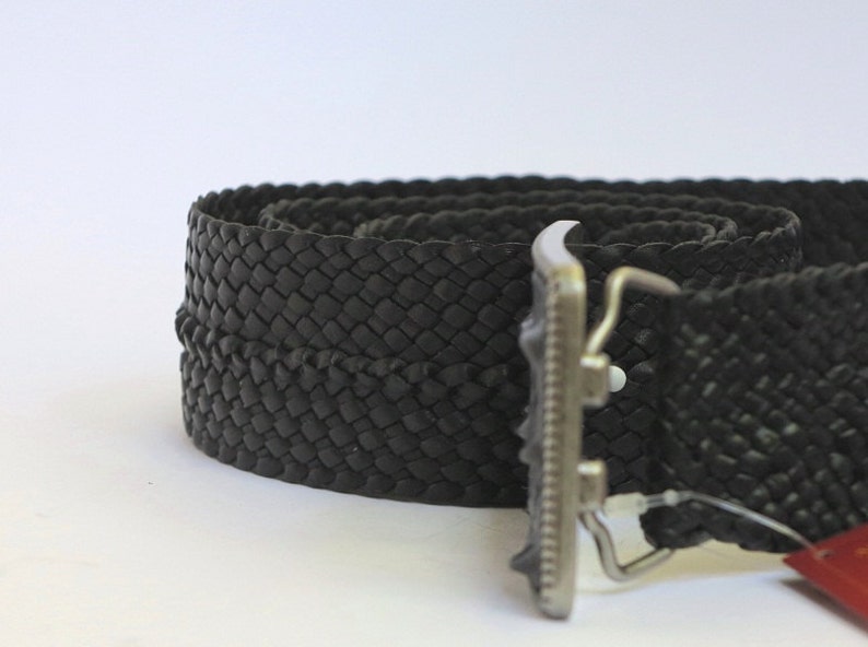 Kangaroo Leather Plaited Belt With a Crocodile Skin Buckle - Etsy Australia