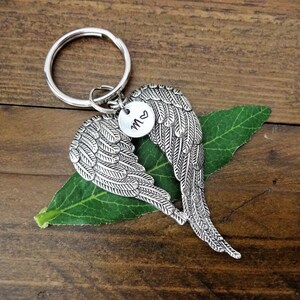 thumbnail image 2 of FairyFountainGifts Angel Wing Keyring - Personalised Sympathy Or Spiritual Gift 2 of 4