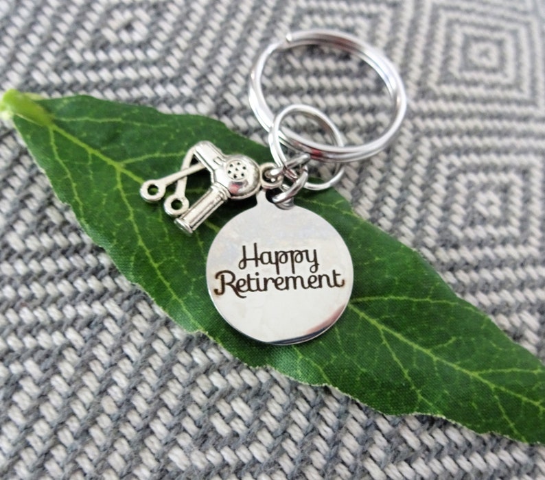 HAIR STYLIST RETIREMENT keychain gift stainless steel Etsy