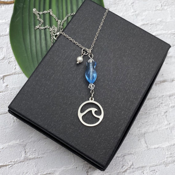 Swarovski fish necklace shop