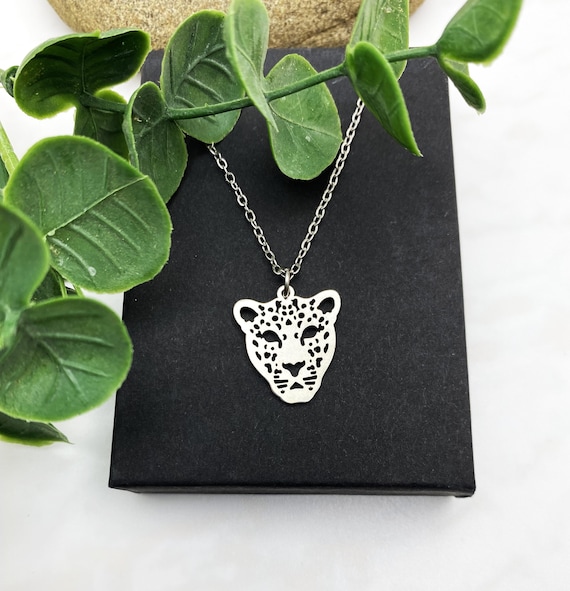 Stainless Steel LEOPARD NECKLACE on a Stainless Steel Chain 