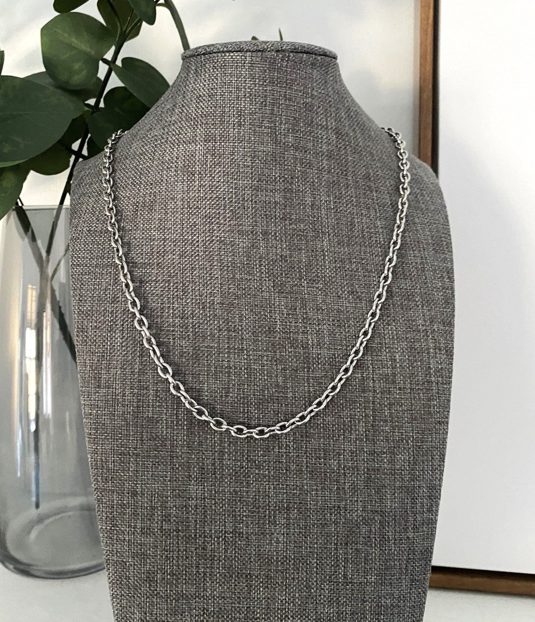 Stainless Steel Large Link UNISEX CHAIN Necklace 6 4mm X 4 5mm 16G stainless-steel-large-link-unisex-chain-necklace-6-4mm-x-4-5mm-16g