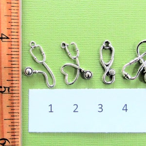 PA & HEART STETHOSCOPE Keychain Personalized With Initial Charm ...