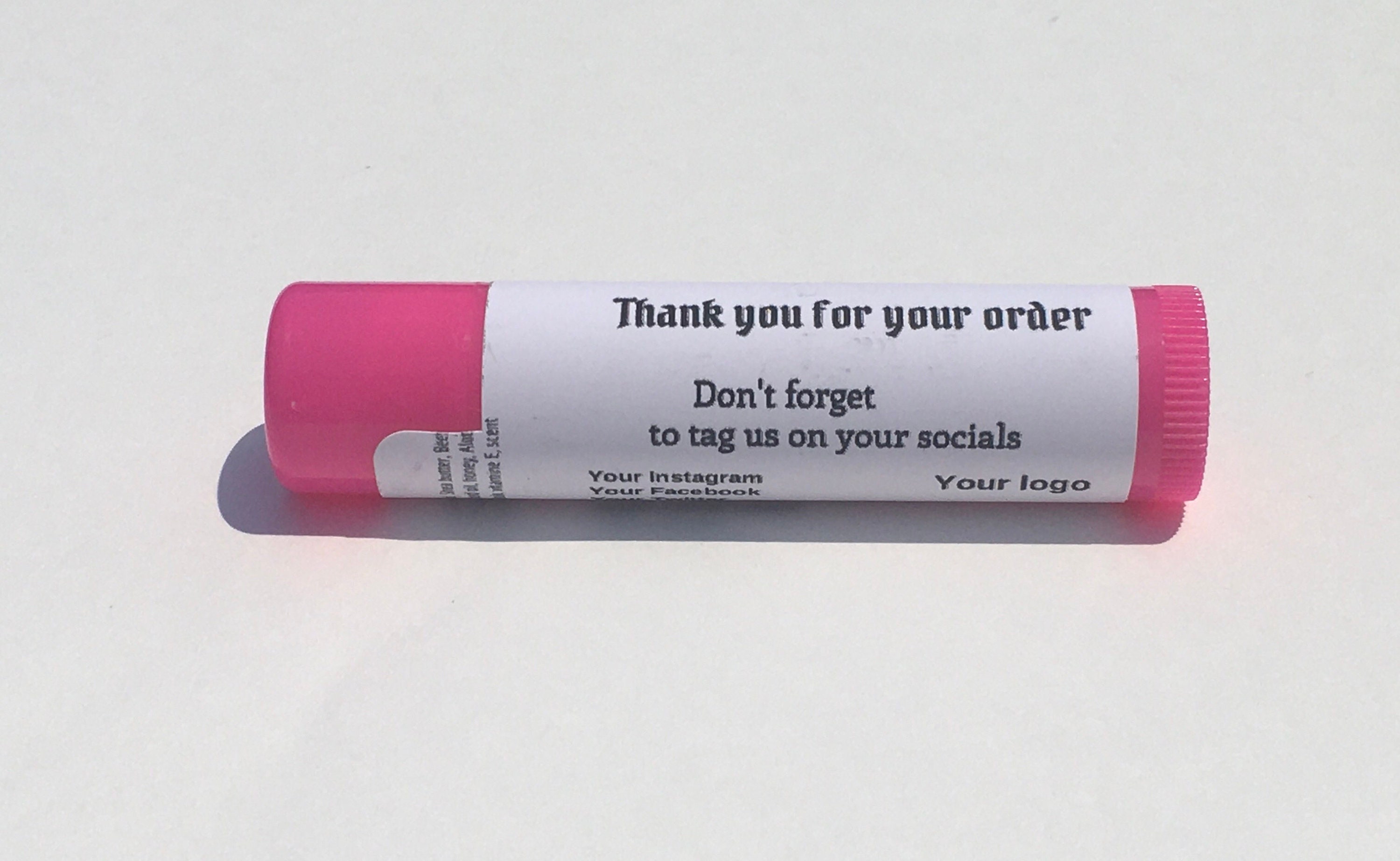Thank You Lip Balms Customer appreciation Gratitude Thank Etsy