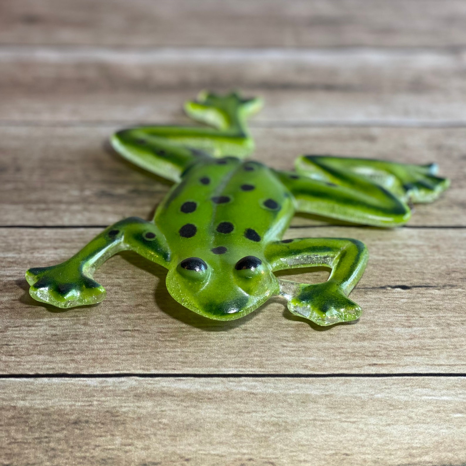 Frog Fused Glass Etsy
