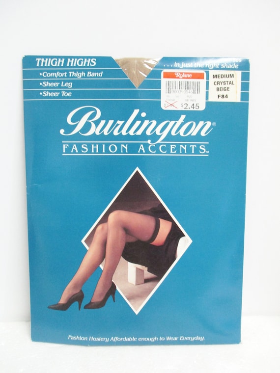 Vintage Burlington Fashion Accents Stockings Thigh