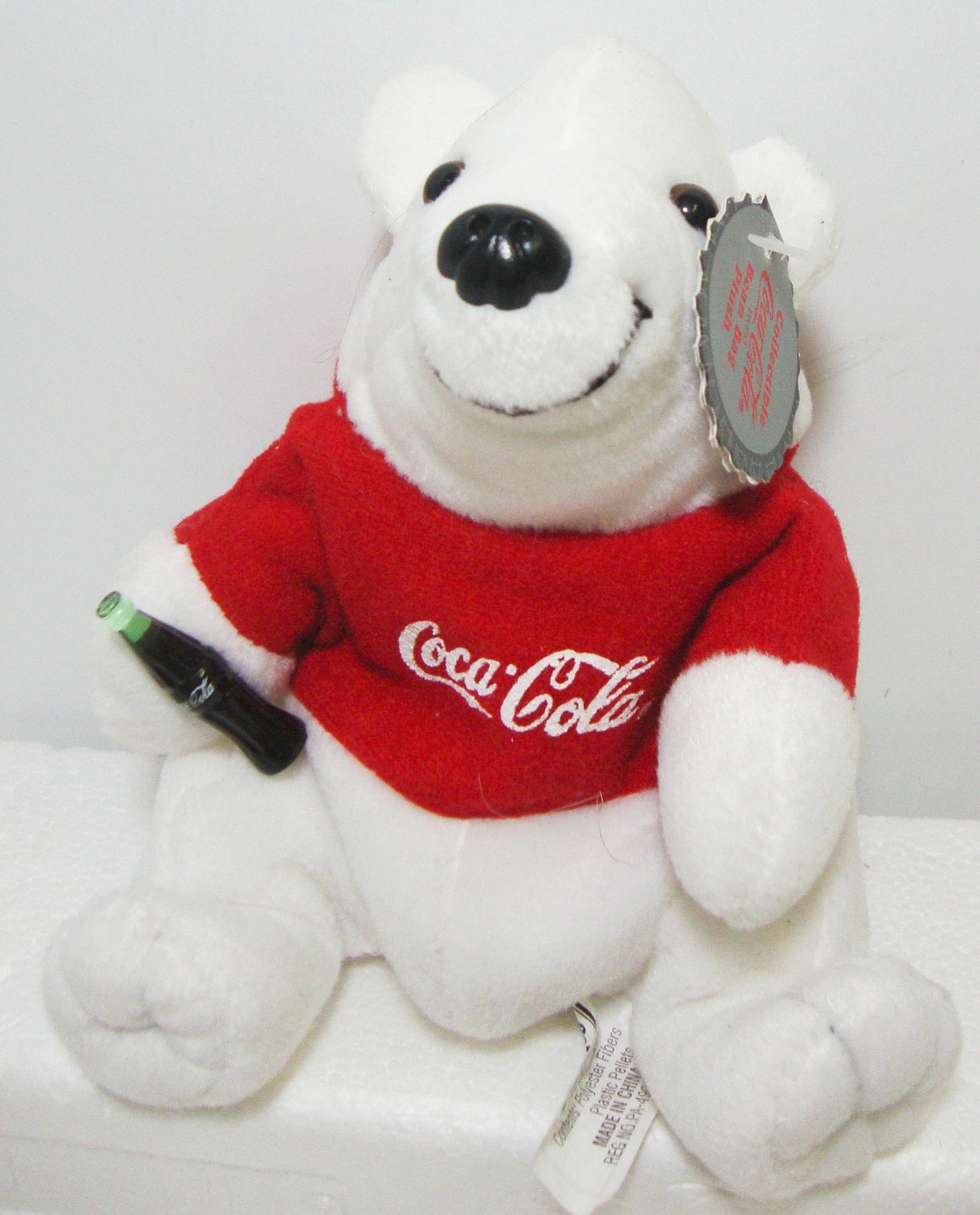 Coca Cola Beanie Polar Bear Plush Soda Pop 1997 Stuffed Animal Etsy