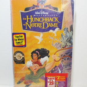 Hunchback of Notre Dame VHS 7955 Walt Disney Masterpiece Sealed Clamshell 1997