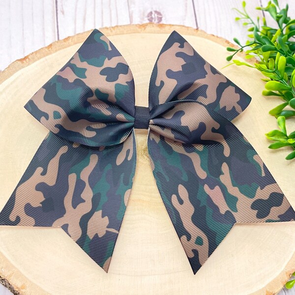 Camouflage Hair Bow Etsy