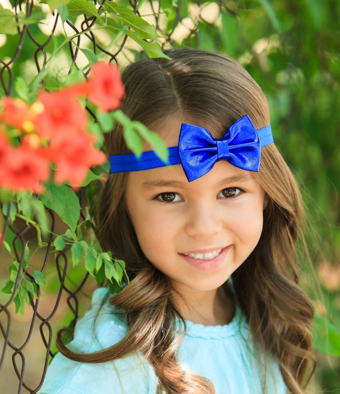 Blue Bow Headband, Royal Blue Headband, Royal Blue Bow, Royal Blue