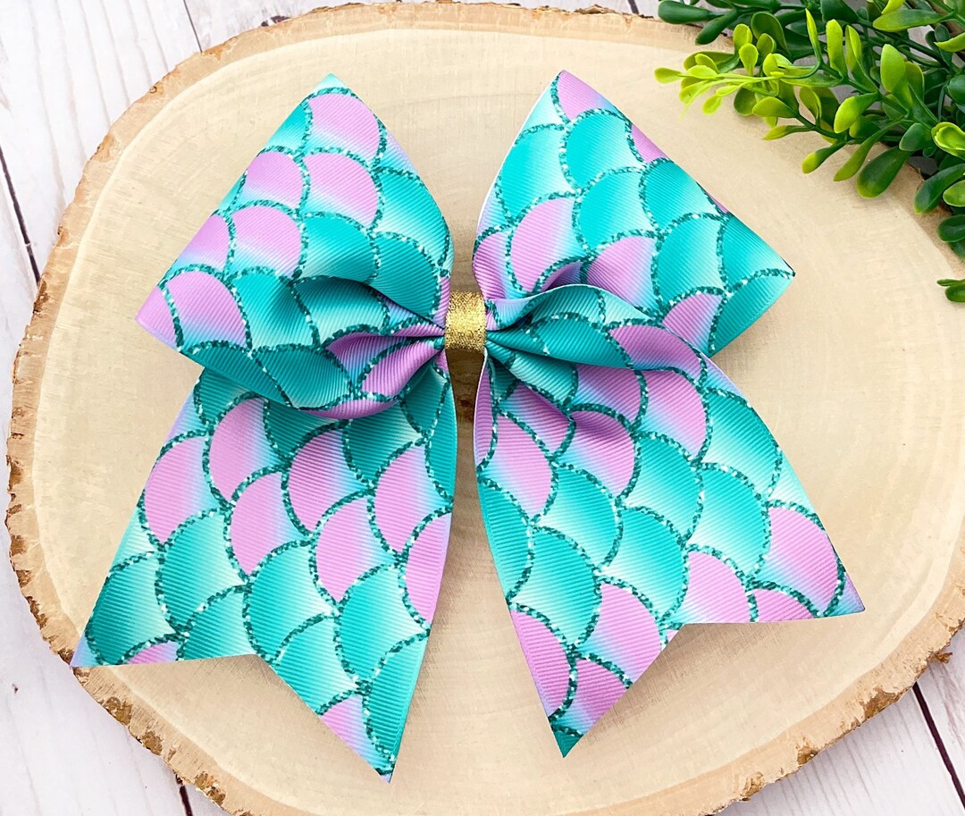 Mermaid Scales Hair Bow Mermaid Hair Bow Mermaid Bow for Etsy.de