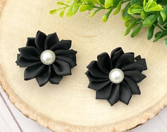 Black Hair Clips, Black Flower Hair Clips, Baby Hair Clips, Flower Hair Clips Girls, Flower Hair Clips Wedding, Flower Hair Clips Toddler