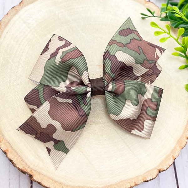 Camouflage Hair Clip Etsy