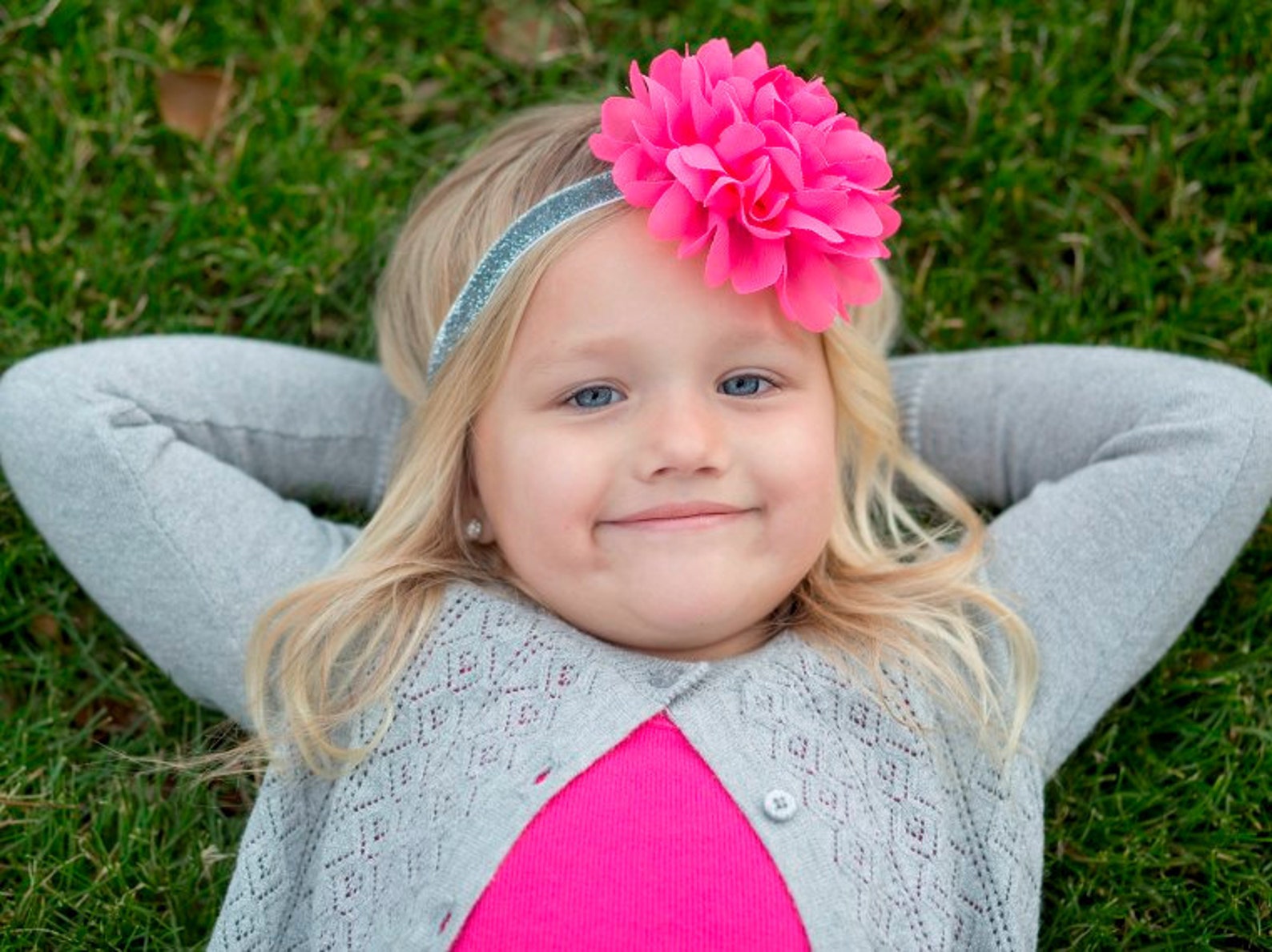 Pink Flower Headband Pink Headband Easter Headband Etsy