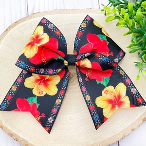 Folkloric Hair Bows, Folklore Hair Bows, Mexican Dance Hair Bows, Mexican Bows, Cinco de Mayo Bows, Mexican Flower Bows, Fiesta Hair Bows