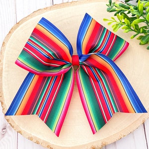 Sarape Hair Bow, Serape Hair Bow, Cinco de Mayo Bow, Mexico Bow, Folkloric Hair Bow, Mexican Hair Bow, Fiesta Hair Bow, Mexican Bow