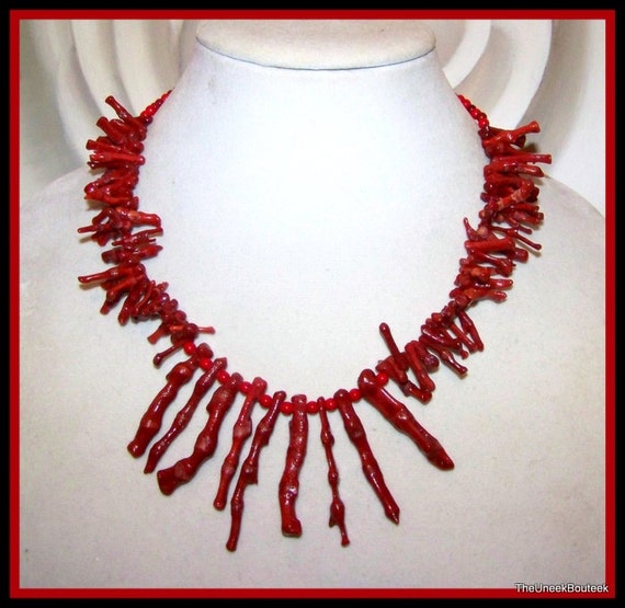 Quartz Necklace Coral and Red Quartz Necklace Quartz Gemstone Coral necklace SALE 30/% Coral Gemstone Necklace Birthstone