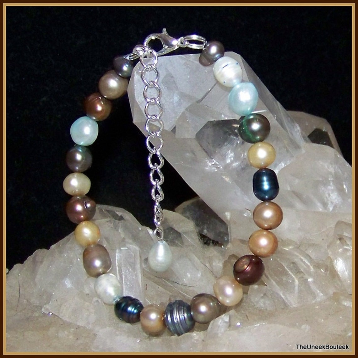 Multi Color Pearl Extendable Bracelet colorful Freshwater - Etsy