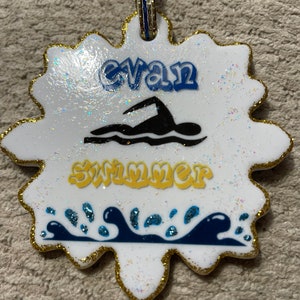 Swimmer personalized ornament