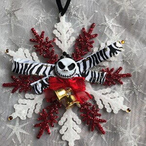 Jack Skellington Nightmare Before Christmas ornament Ready to ship image 1