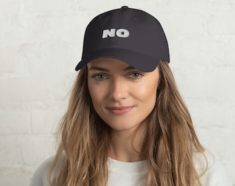 Hat that says no on sale